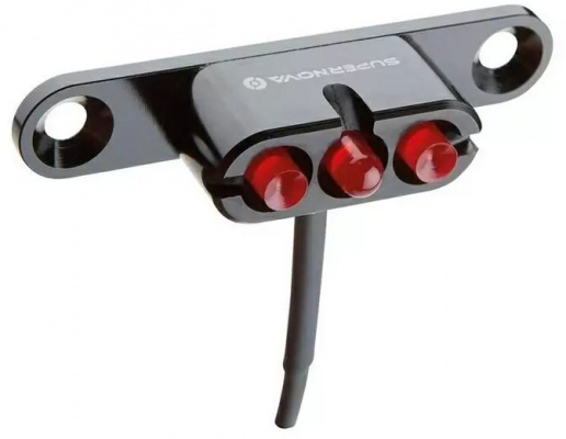 Supernova E3 Tail Light 2 12V for Rack Mount With Cable Outlet Down