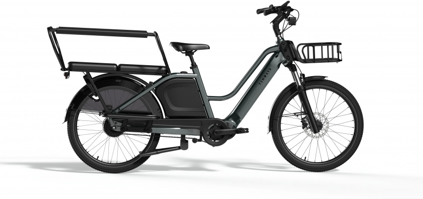 Tenways 2027 City Utility Longtail Duo Electric Cargo Bike With Belt Drive & Hub Gears
