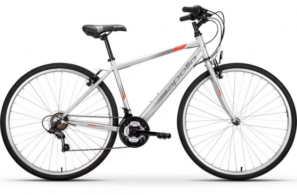 Apollo Transfer Men's 18-Speed V-Brakes Alloy Hybrid Bike - Refurbished