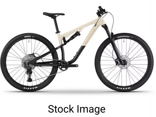 Boardman MTR 8.8 Unisex Full Suspension 29in Mountain Bike Small Cream/Black - Refurbished