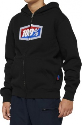 100% Official Youth Zip Hoodie Fleece