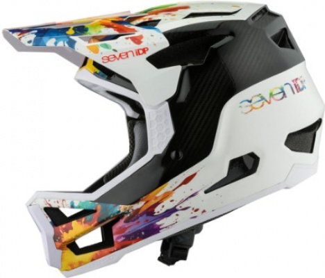 7Protection Project 23 Carbon Full Face MTB Helmet Splatter Limited Edition
