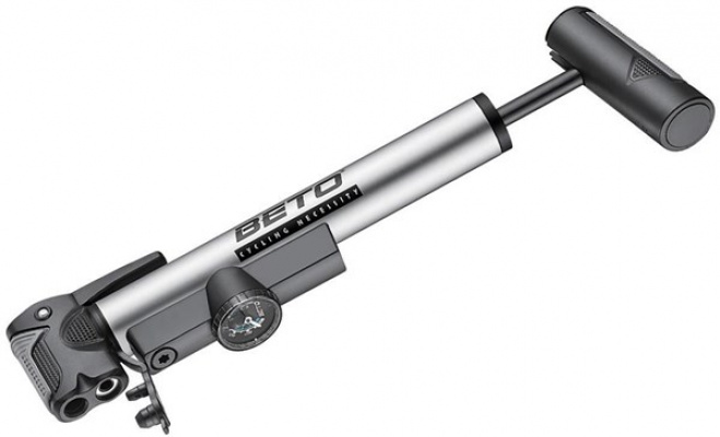 Beto CLD036G  OneWay THandle Alloy Mini Pump with Gauge