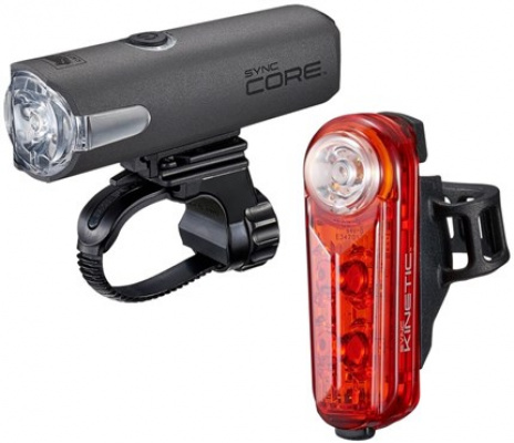 Cateye Sync Core & Sync Kinetic USB Rechargeable Light Set