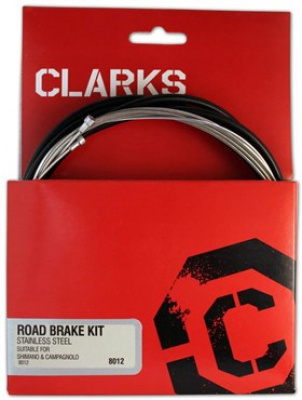 Clarks Universal S/S Front & Rear Brake Cable Kit w/P2 Outer Casing