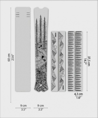Dyedbro MTB Frame Protection Kit - OS Illustration