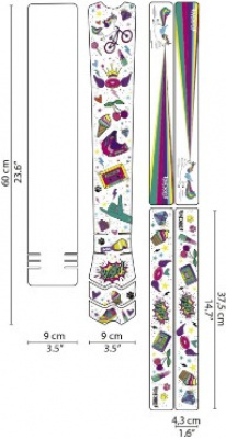 Dyedbro MTB Frame Protection Kit - Unicorn Glitter