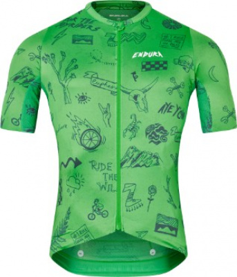 Endura Pro Super-Light Short Sleeve Cycling Print Jersey