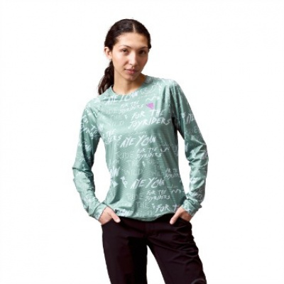 Endura SingleTrack Womens Long Sleeve Cycling Print Tee