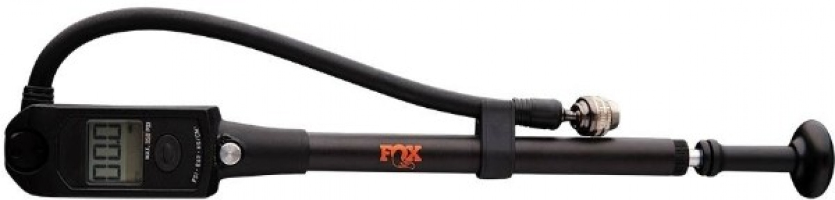 Fox Racing Shox Digital HP Pump with Bleed Foldable Replaceable Battery 350 psi Long Swivel Head