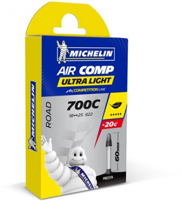 Michelin Air Comp Ultralight 700c Road Inner Tube Presta Valve