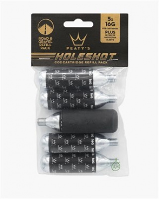 Peatys Holeshot Road & Gravel 16g CO2 Cartridge Refill Pack