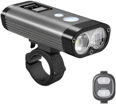 Ravemen PR2000 DuaLens USB Rechargeable Front Light with Remote 2000 Lumens