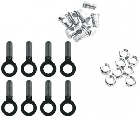 SKS 8 Bolts/Nuts/End Caps For Chromoplastic/Longboard