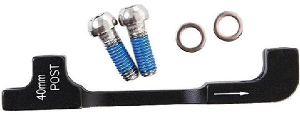SRAM Post Bracket - 40 P (Front 200/Rear 180), Inc. Stainless Bracket Mounting Bolts