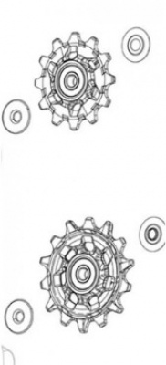 SRAM Rear Derailleur Pulley Kit X01/X01DH/X1/CX1 X-SYNC