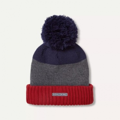 Sealskinz Colby Berretto Invernale Impermeabile In Maglia, Con Tasca, Unisex, Color Crema
