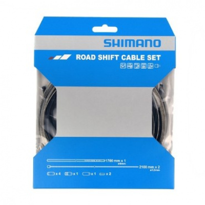 Shimano Road Gear Cable Set With Stainless Steel Inner Wire