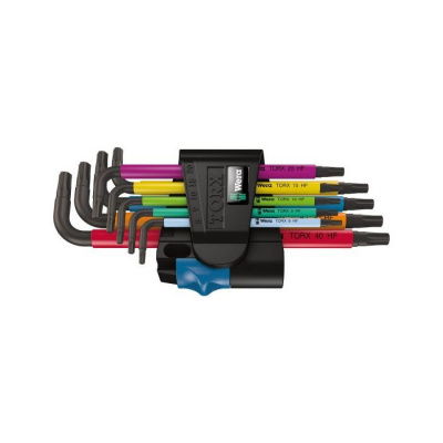 Wera L Key Torx Holding Function Key Set Multi Colour 9pc TX8-TX40