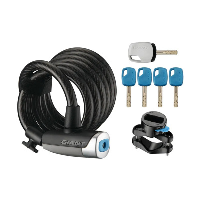 Giant Surelock Flex Key Coil 15 Cable Lock