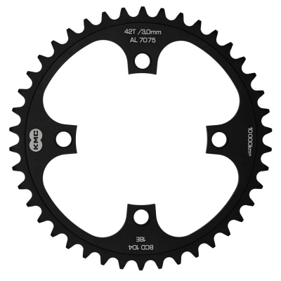 KMC 104pcd 4 Arm Wide Single Speed 42T Chainrings