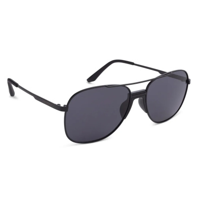 Oxford Force One Sunglasses -Black Metal Frame/Smoke Lens