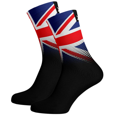 Sox Footwear United Kingdom Flag Black Premium Crew Socks