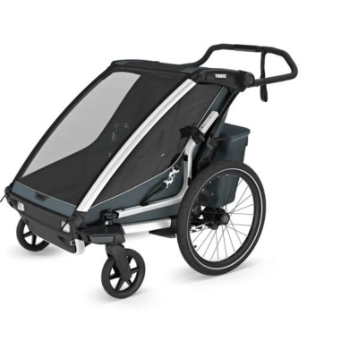 Thule Chariot Cross 2 Double Child Carrier with Cycling and Strolling Kit