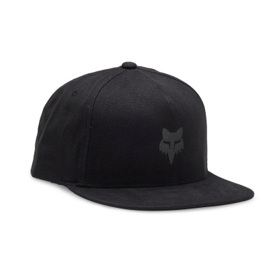 Fox Head Snapback Hat : Blk/Char : Os