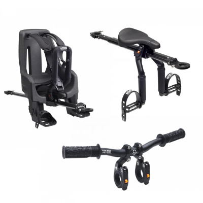 Kids Ride Shotgun Pro EVO 2-in-1 Child Bike Seat + Handlebars