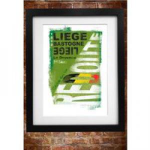Cycling Souvenirs Liege-Bastogne-Liege A3 Paper Print