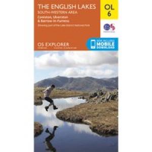 Ordnance Survey OL6 The English Lakes – South Western Area Map